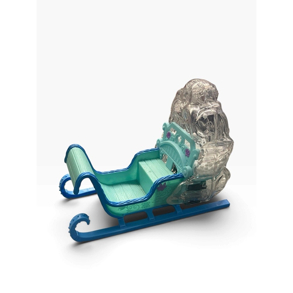 Disney Frozen Winter Blue Swirling Snow Sled Girls Kids Pretend Toy Mattel 2013